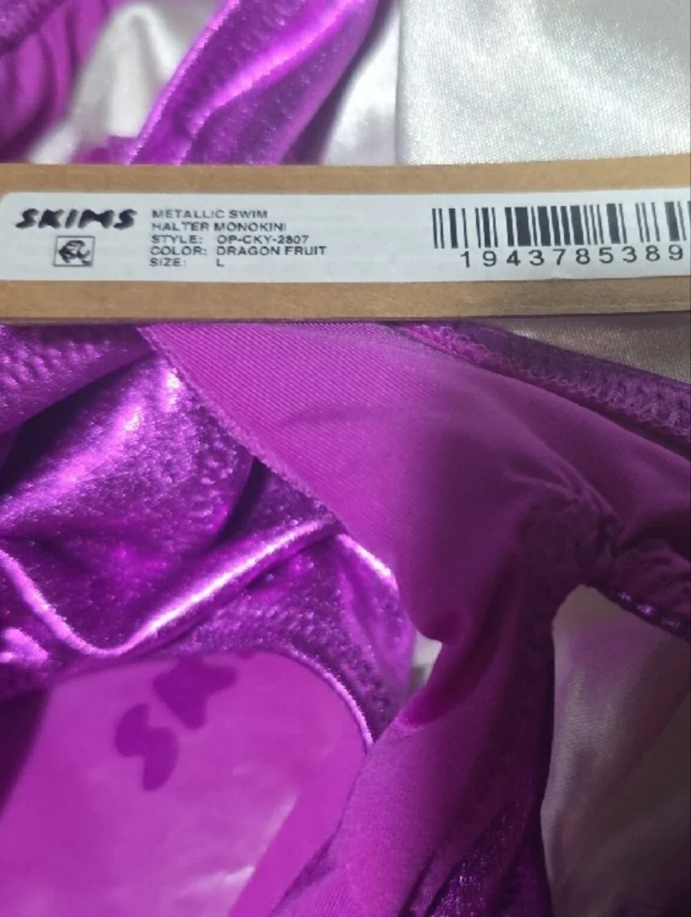 NWT Skims Halter Monokin Size L